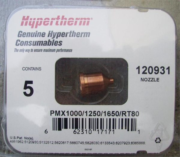 Hypertherm Powermax 1650 60 Amp Shielded Nozzles
