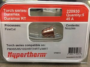 Hypertherm Powermax 65 & 85 Fine Cut Nozzles